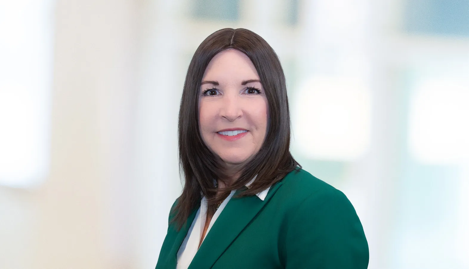 Carol Ann Nash in a green jacket